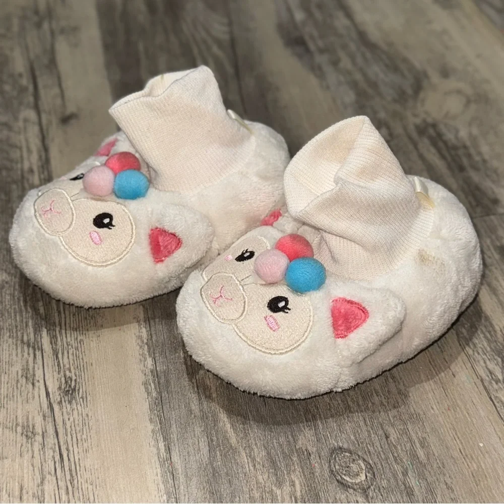 ☀️6/$20☀️ Colorful Alpaka Toddler Slippers